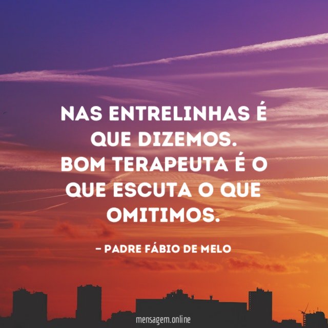 Nas entrelinhas é que dizemos
