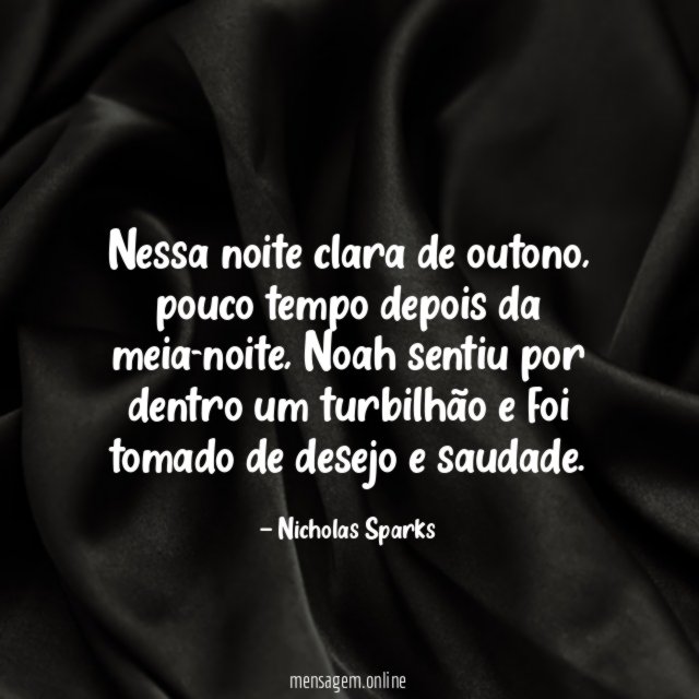 Nessa noite clara de outono