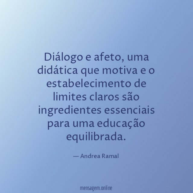 Diálogo e afeto