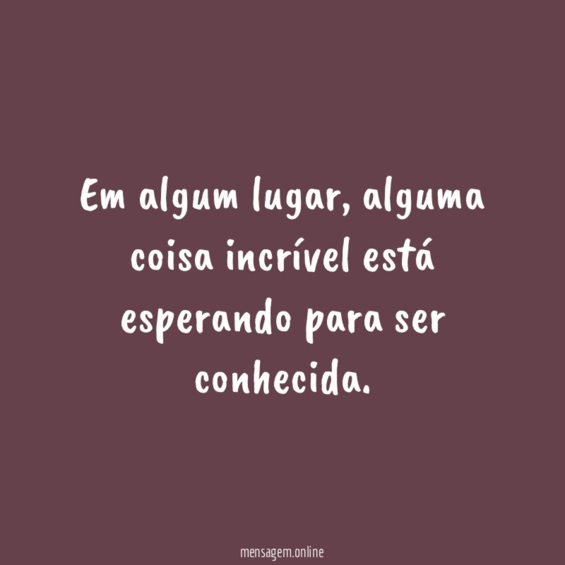 Em algum lugar