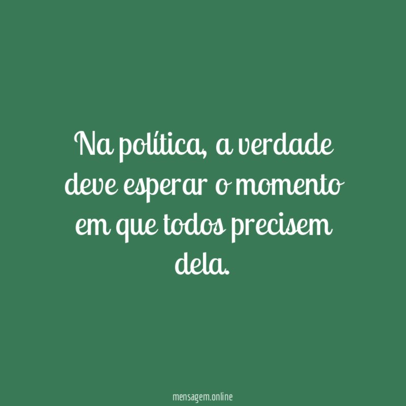 Na política
