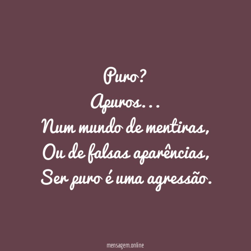 Puro? Apuros…