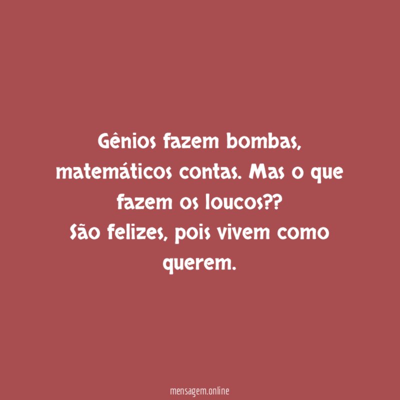 Gênios fazem bombas