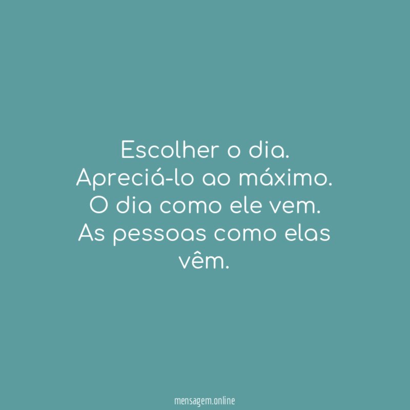 Escolher o dia
