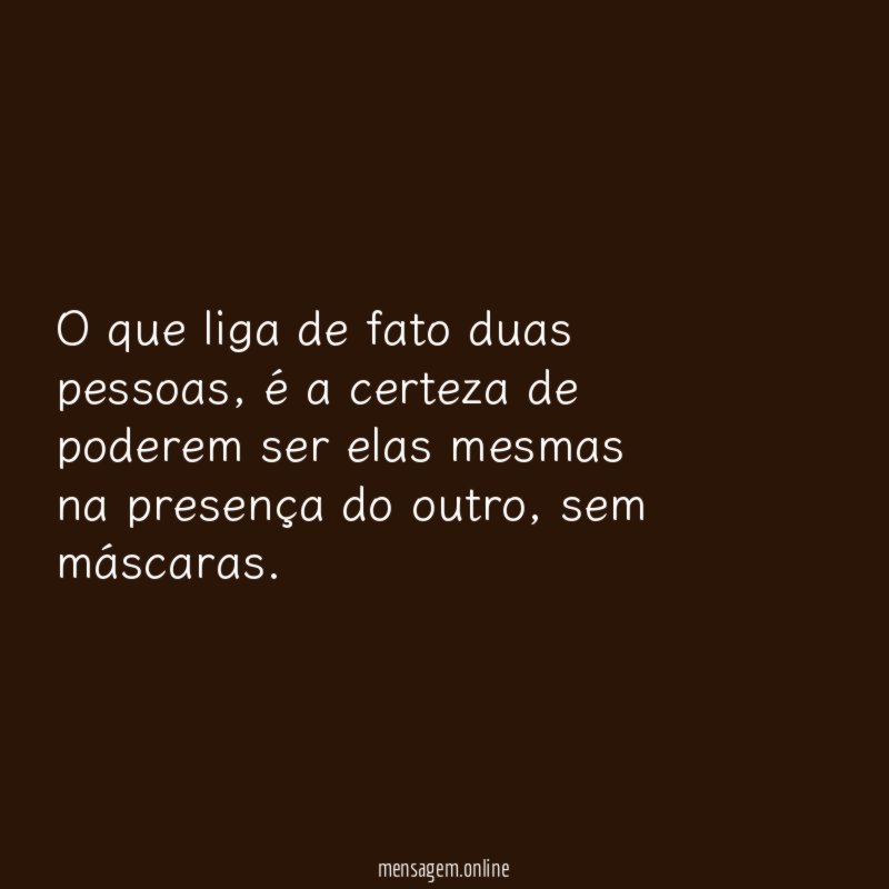 O que liga de fato duas pessoas