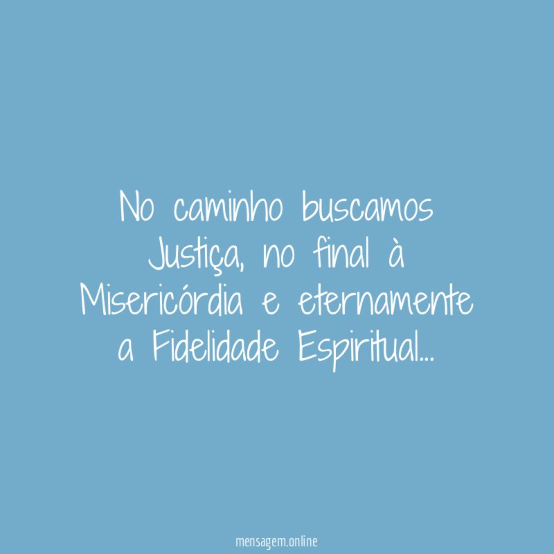 No caminho buscamos Justiça