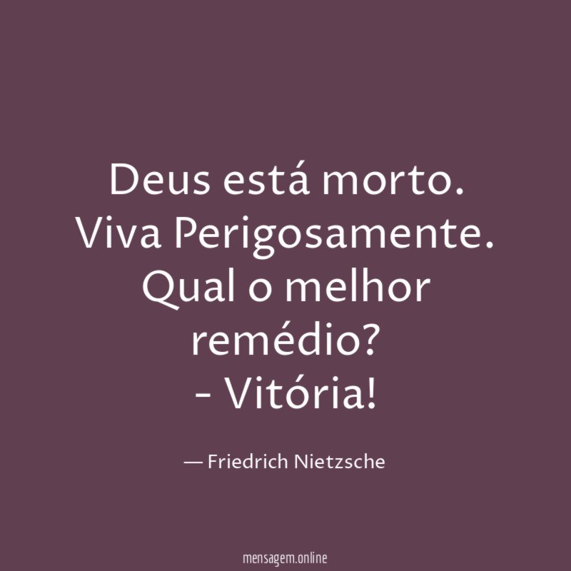 Deus está morto