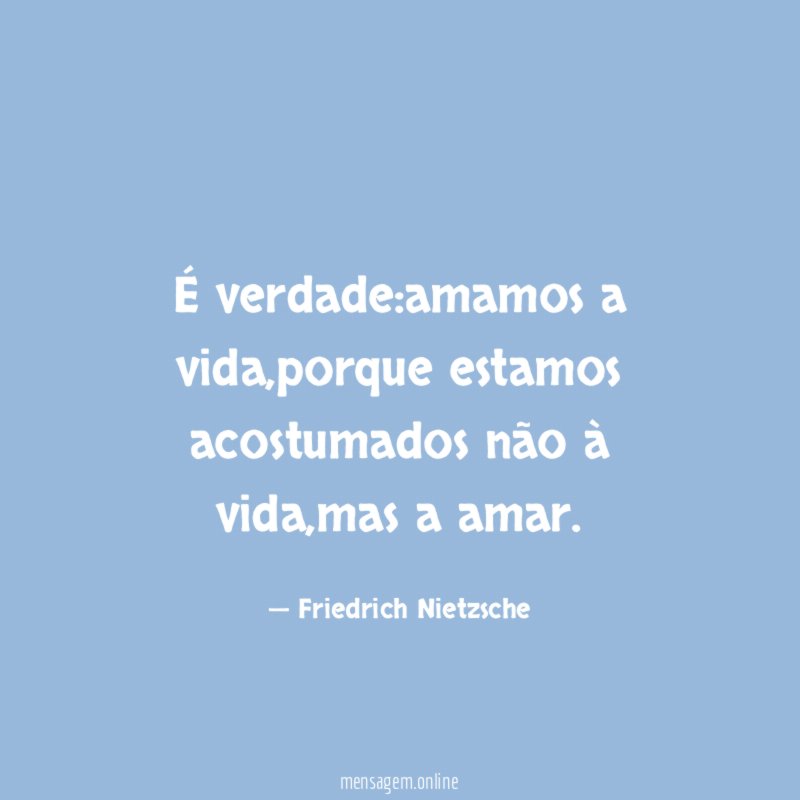 É verdade