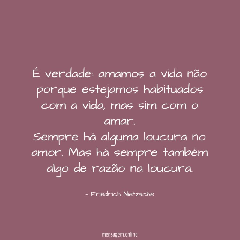 É verdade