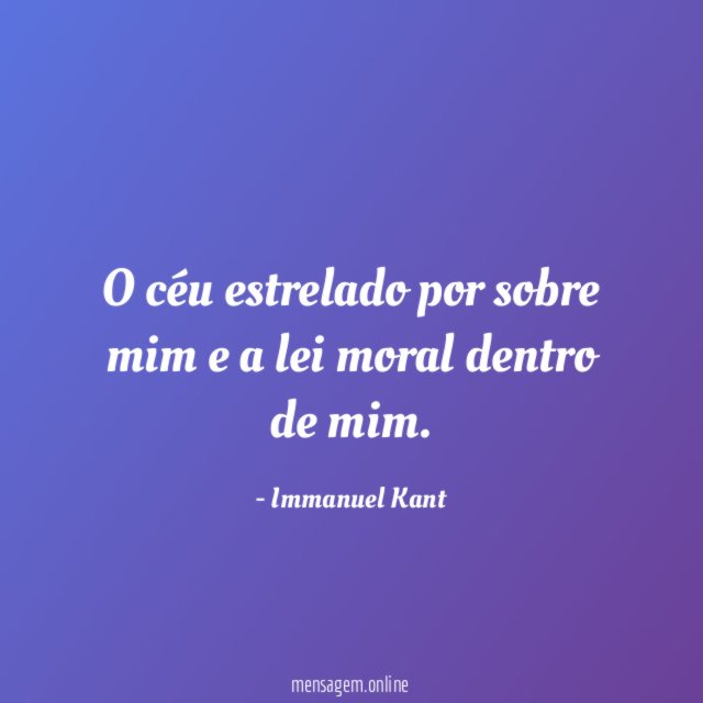 O céu estrelado por sobre mim e a
