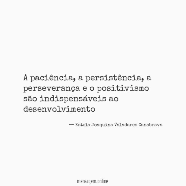 A paciência