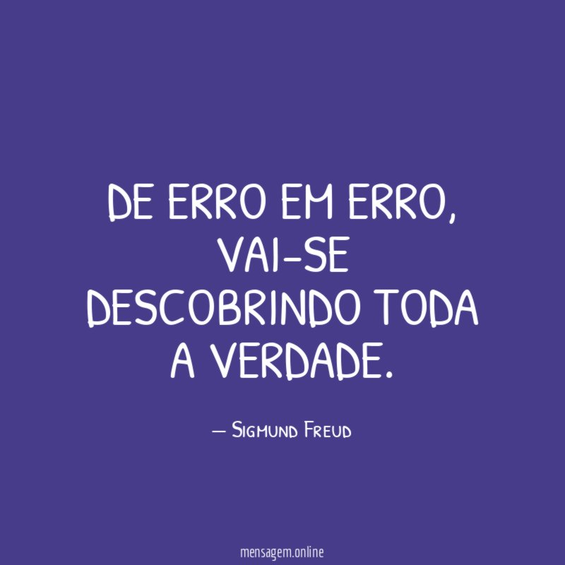 De erro em erro