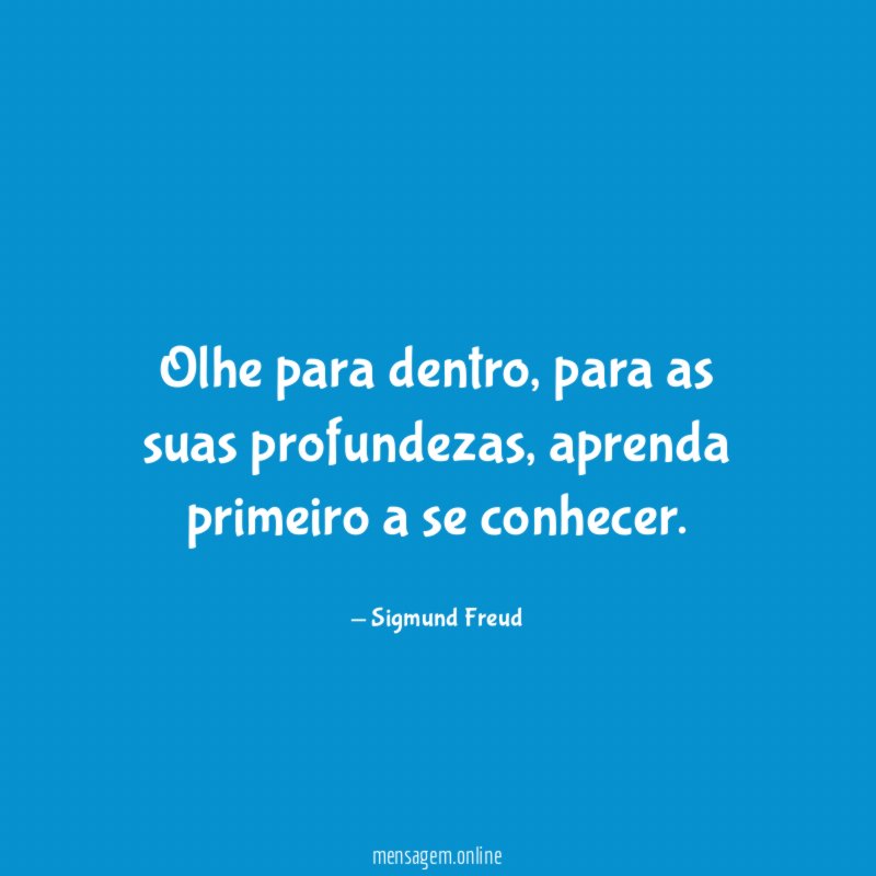 Olhe para dentro