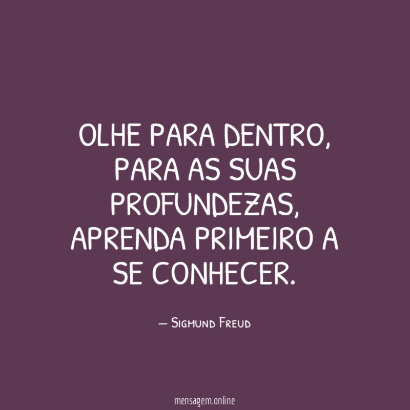 OLHE PARA DENTRO