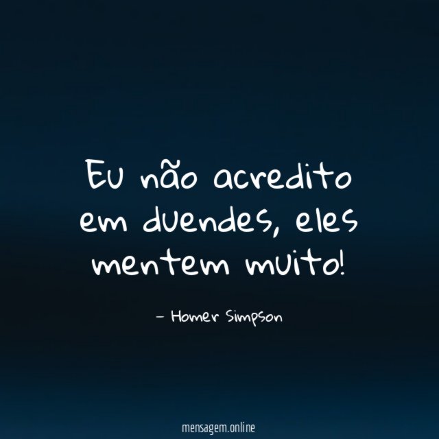 Eu não acredito em duendes