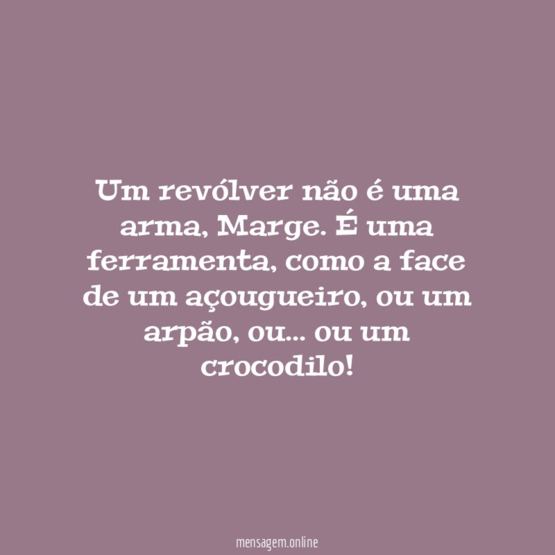 Um revólver não é uma arma