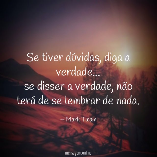 Se tiver dúvidas