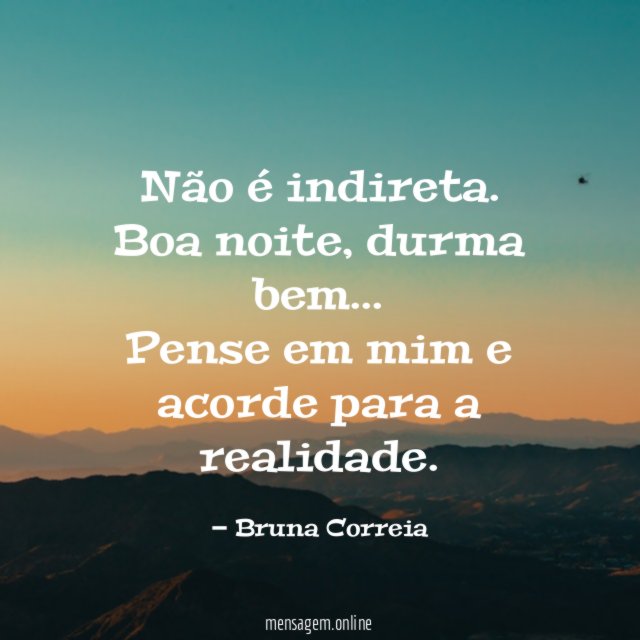 Não é indireta.