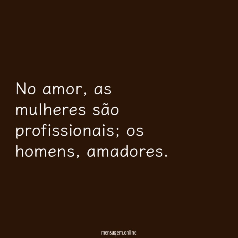 No amor