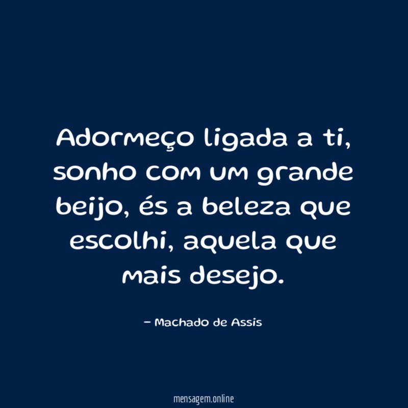 Adormeço ligada a ti