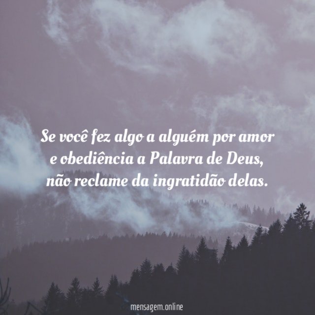 Se você fez algo a alguém por amor