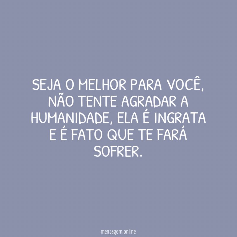 Seja o melhor para você
