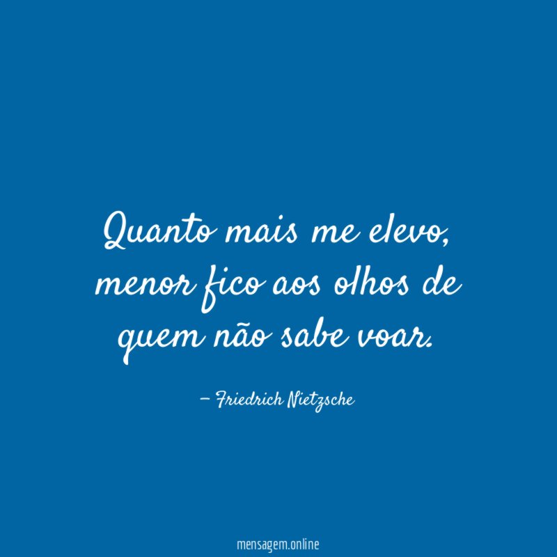Quanto mais me elevo
