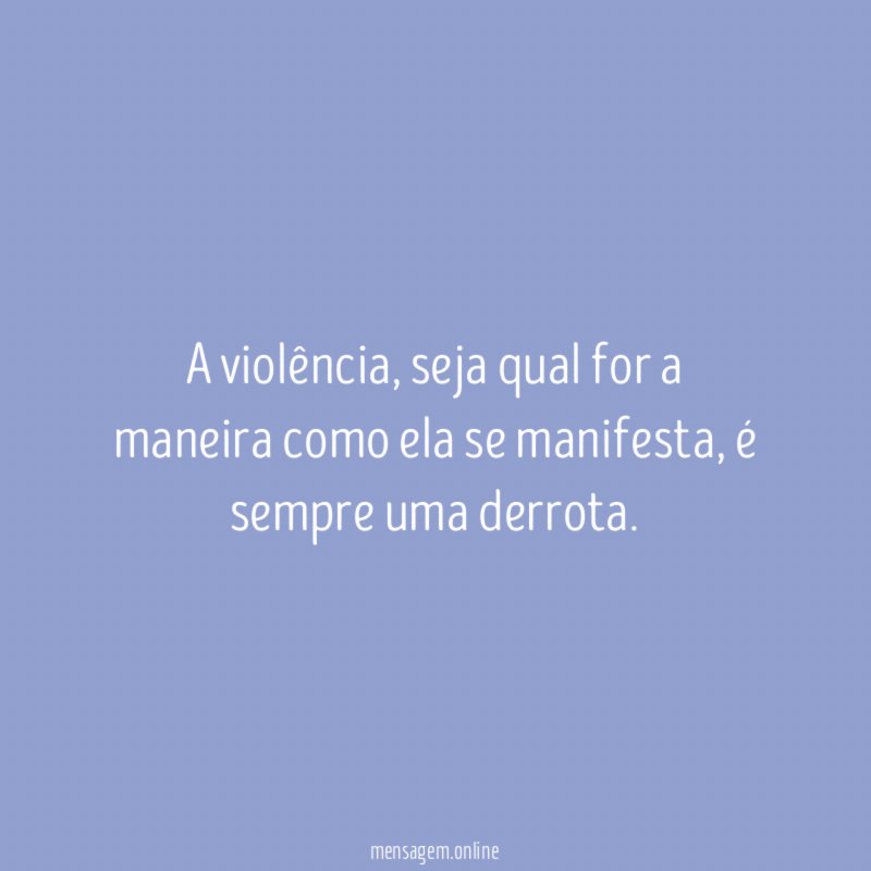 A violência