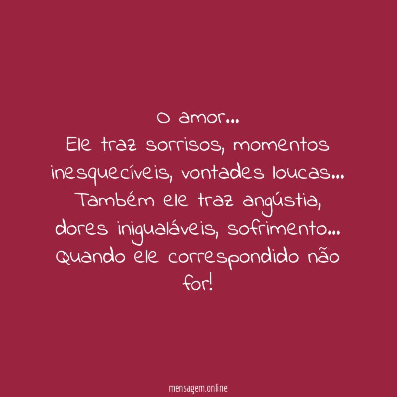 O amor