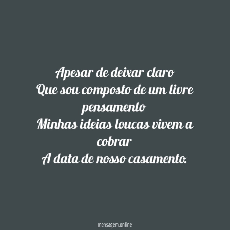 Apesar de deixar claro Que sou composto de um