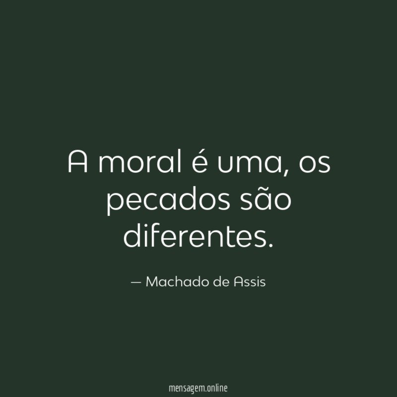 A moral é uma
