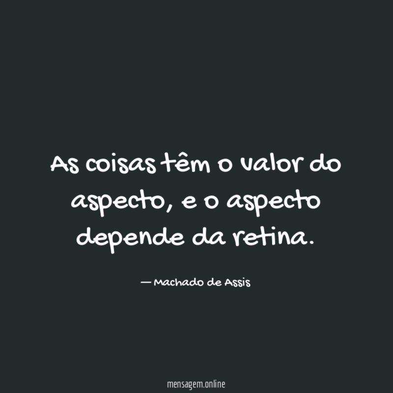 As coisas têm o valor do aspecto