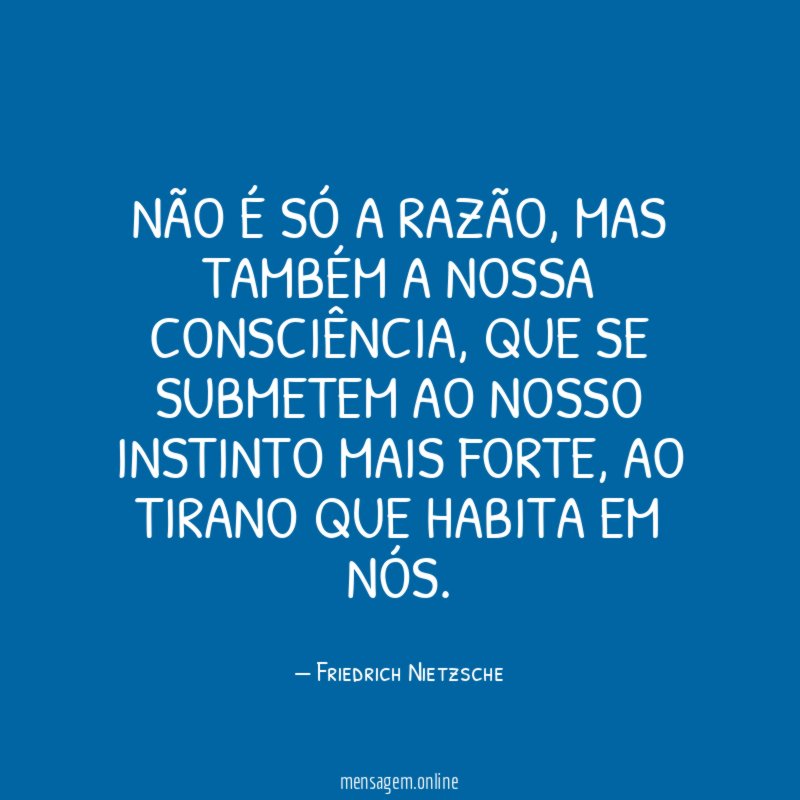 Não é só a razão
