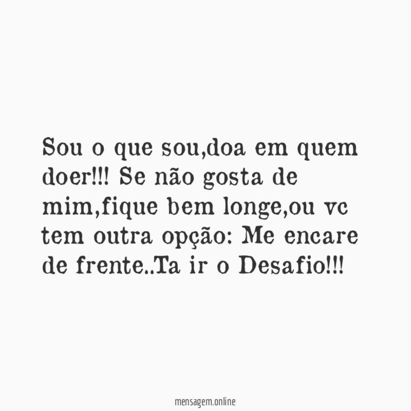 Sou o que sou