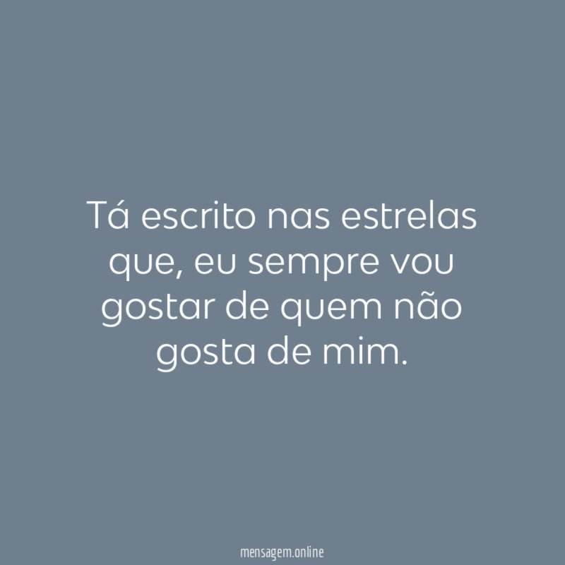 Tá escrito nas estrelas que