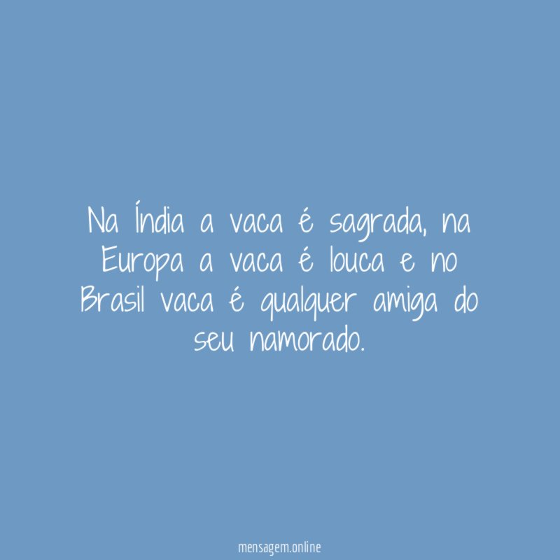 Na Índia a vaca é sagrada