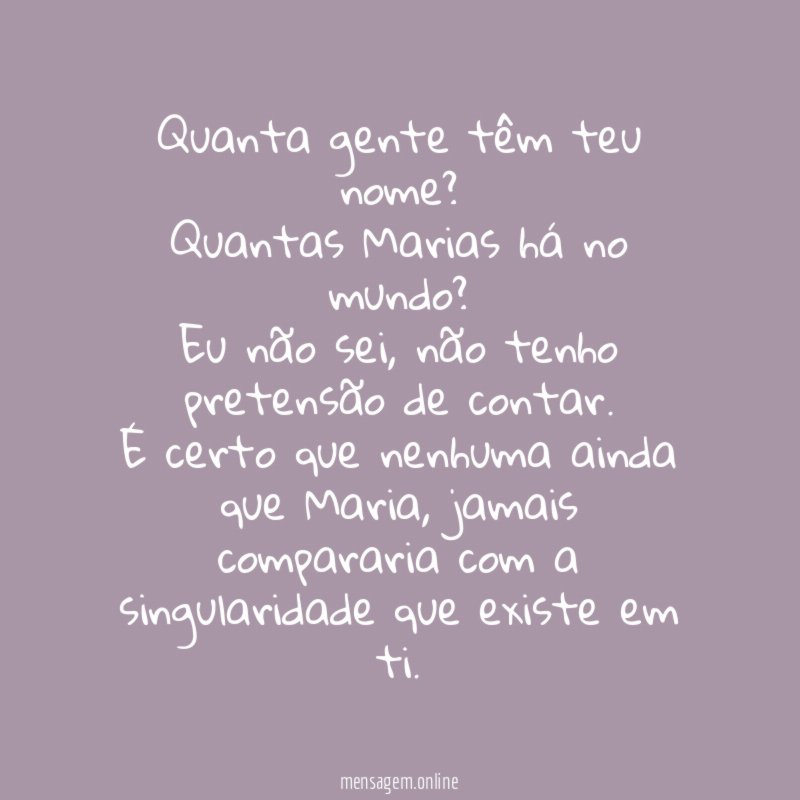 Quanta gente têm teu nome
