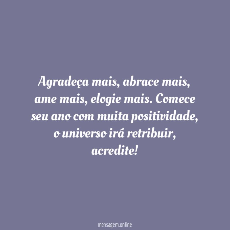 Agradeça mais