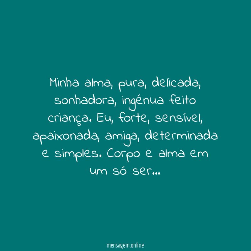 Minha alma