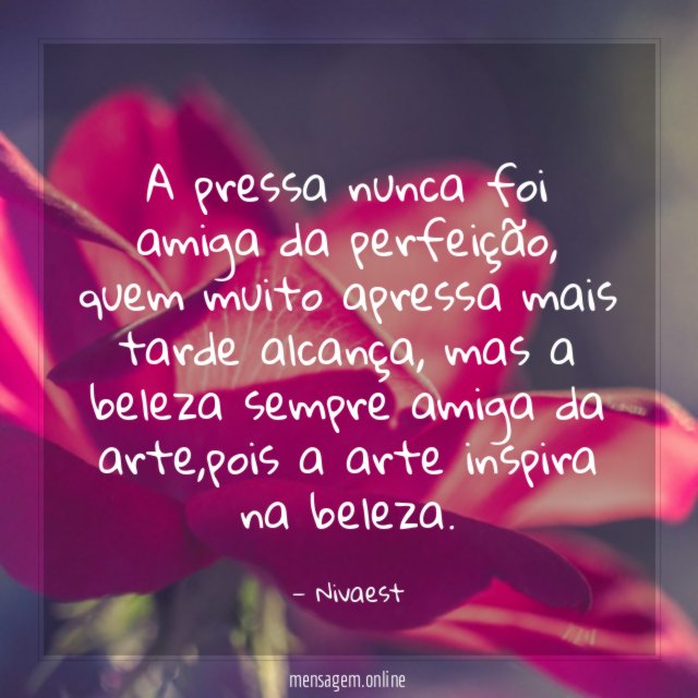 A pressa nunca foi amiga da perfeição