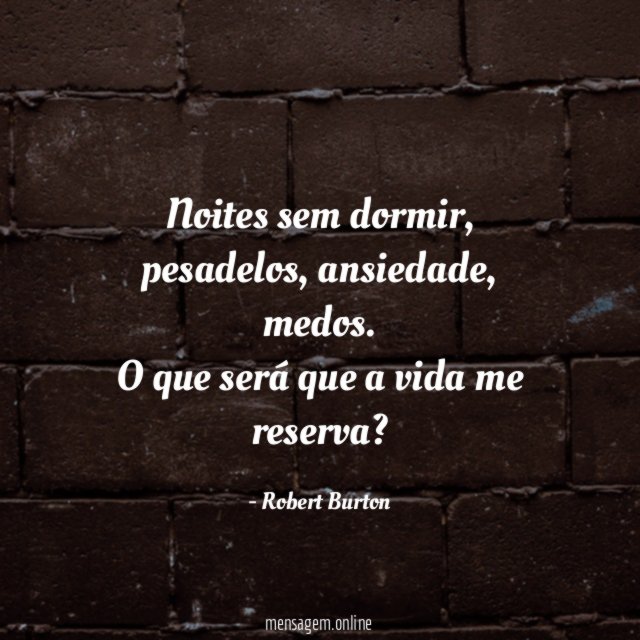 Noites sem dormir