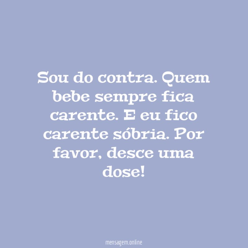 Sou do contra