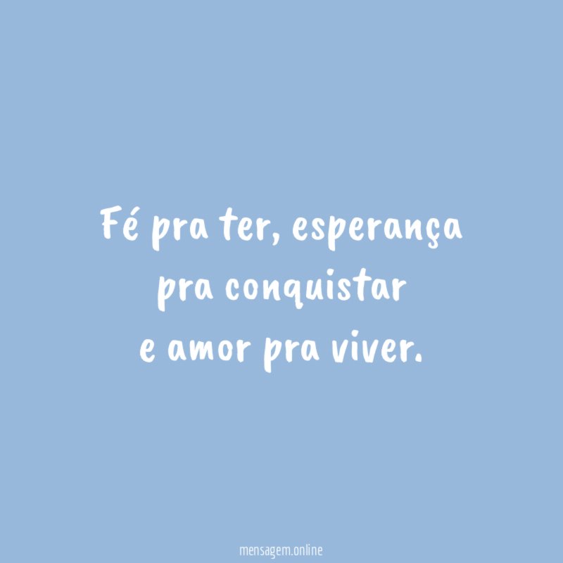 fé pra ter