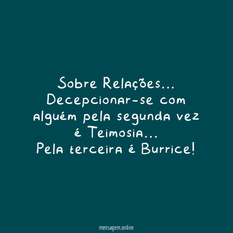 Sobre Relações