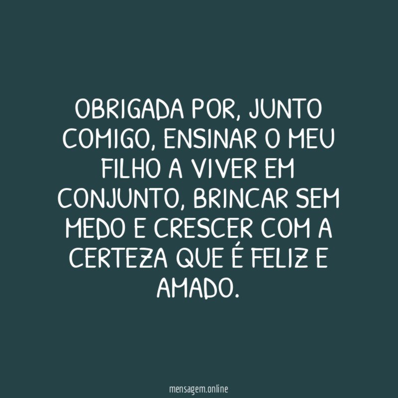 Obrigada por