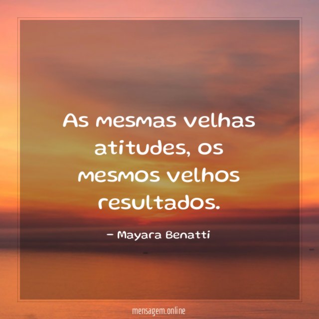 As mesmas velhas atitudes
