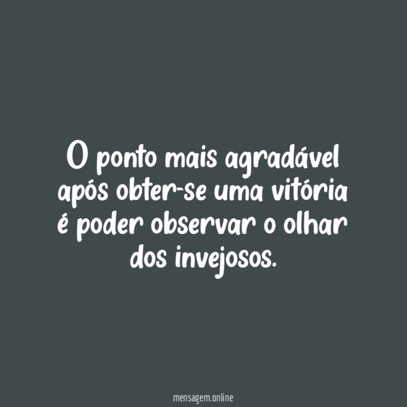 O ponto mais agradável após obter-se uma vitória