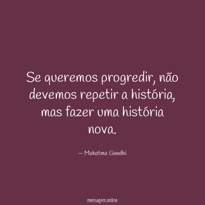 Se queremos progredir
