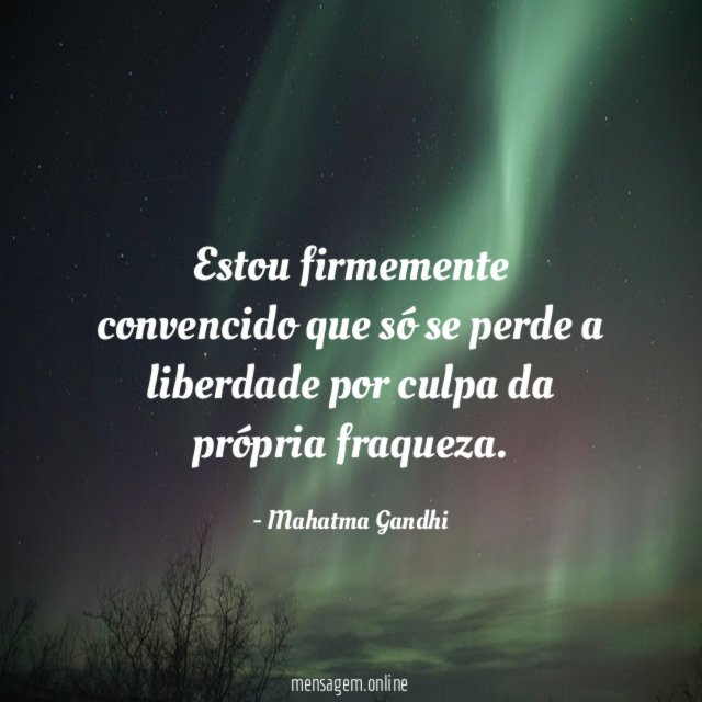 Estou firmemente convencido que só se perde a