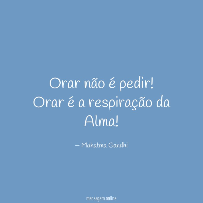 Orar não é pedir